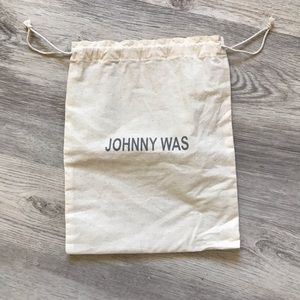 Johnny Was Cream Canvas Small Dust Bag 8”x10”